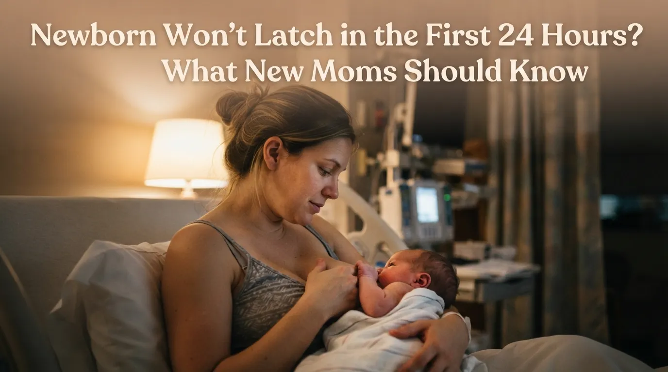 Newborn Won't Latch in the First 24 Hours? What New Moms Should Know