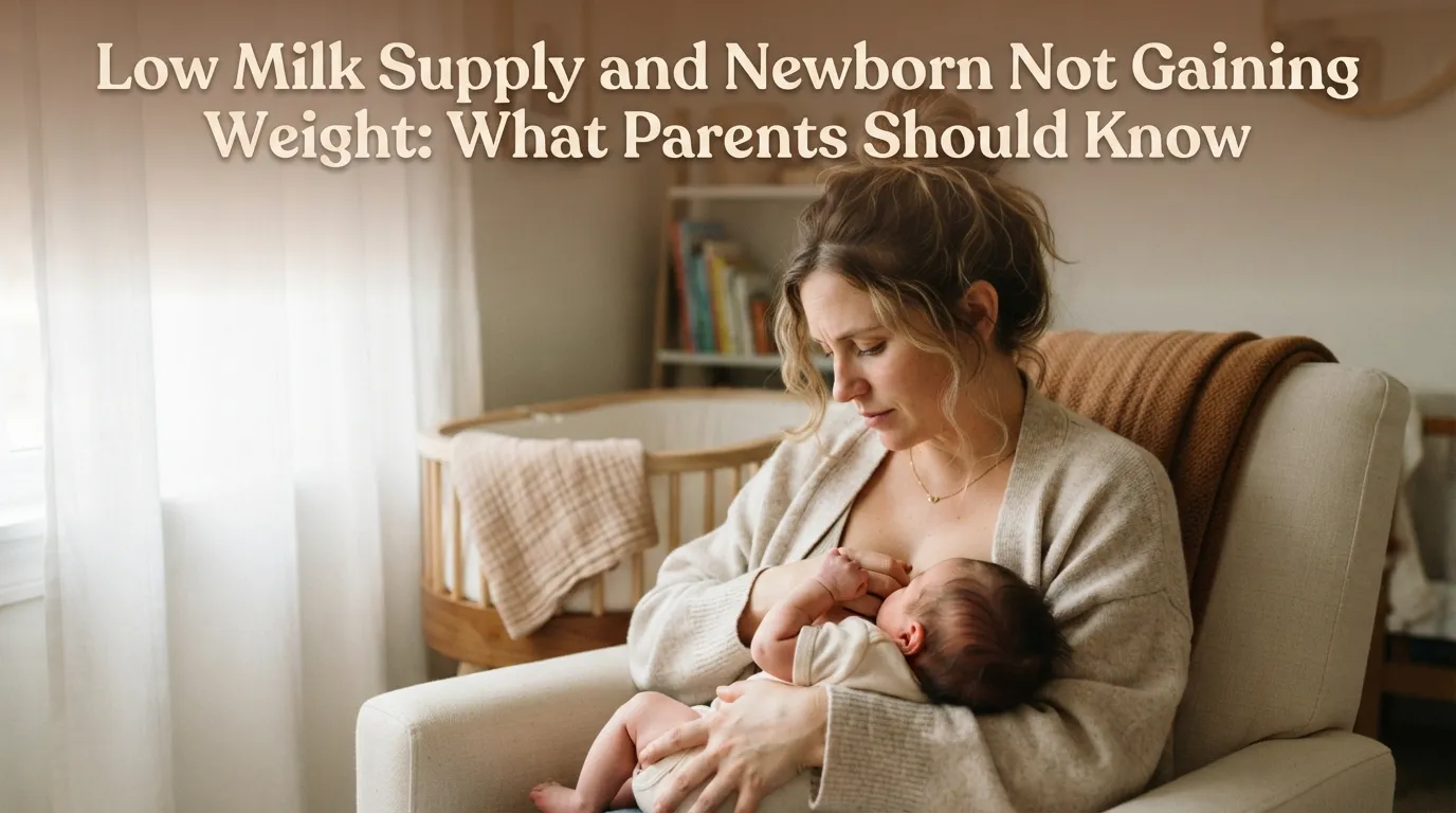 Low Milk Supply and Newborn Not Gaining Weight: What Parents Should Know