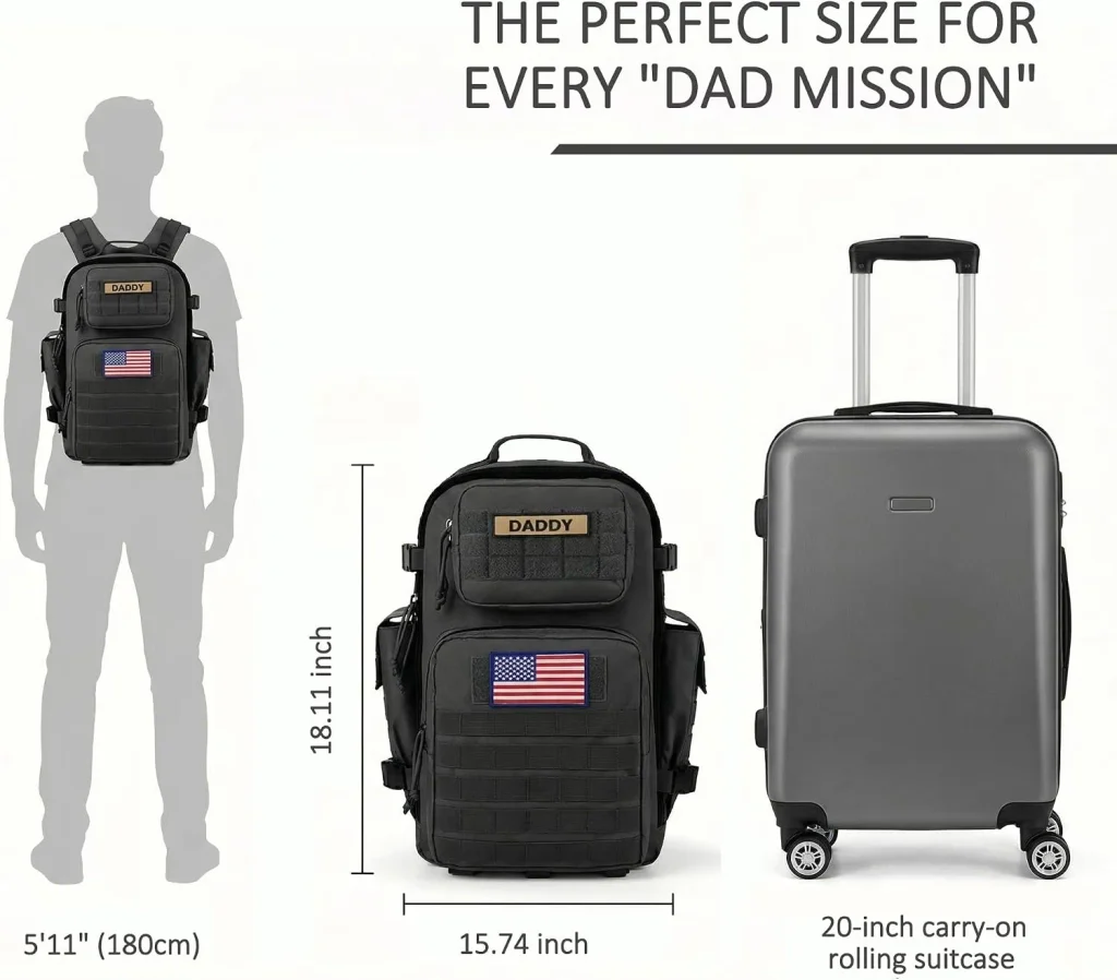 Check tactical diaper bag specifications before buying
