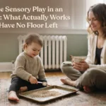 Small Space Sensory Play in an Apartment