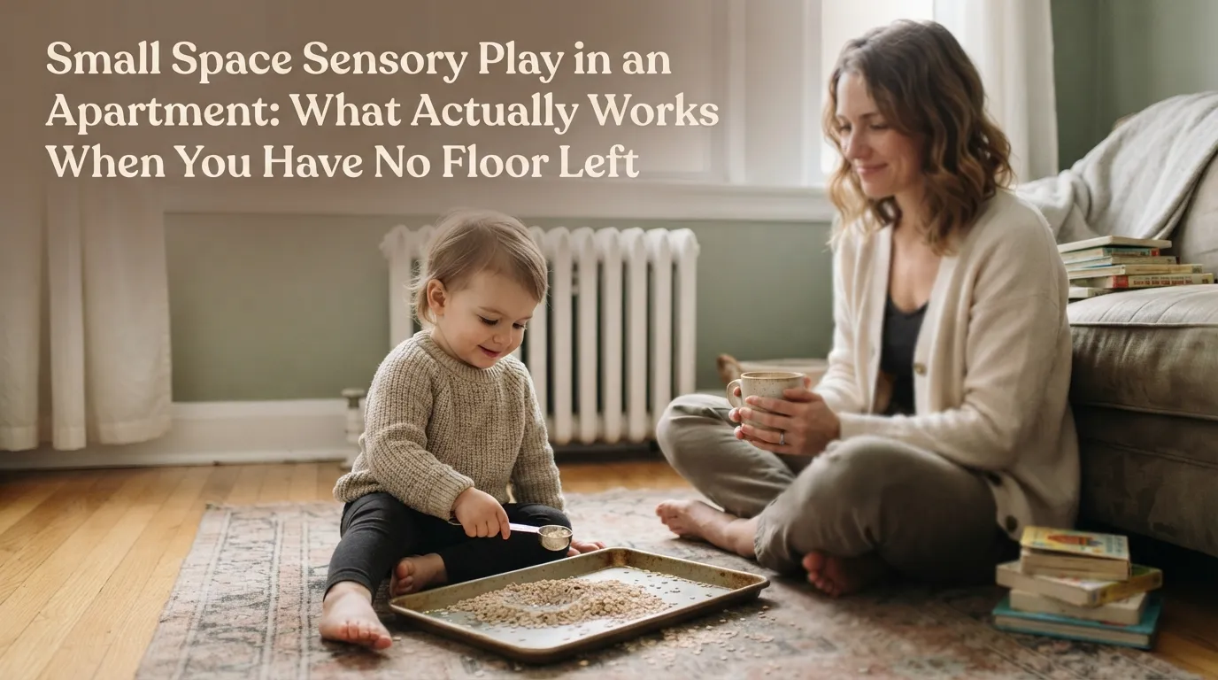 Small Space Sensory Play in an Apartment