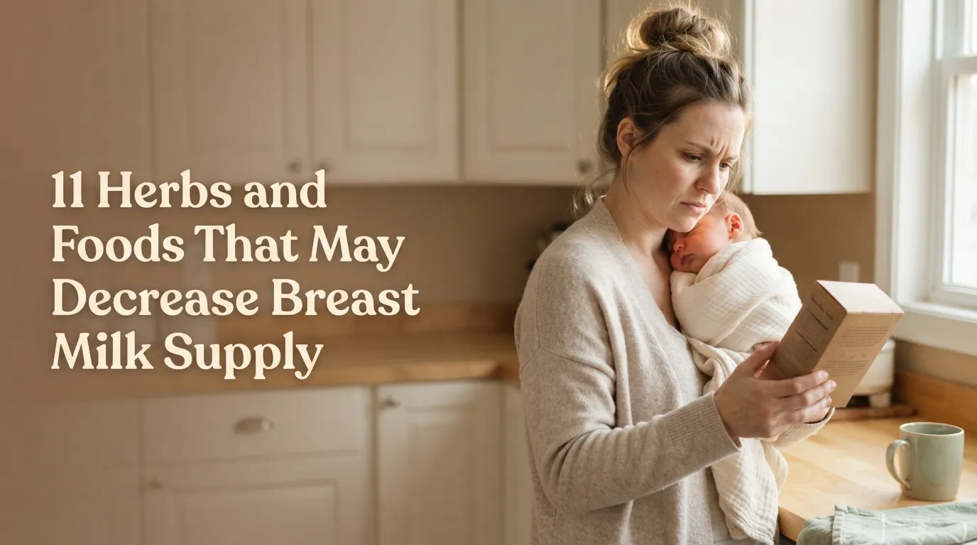 11 Herbs and Foods That May Decrease Breast Milk Supply